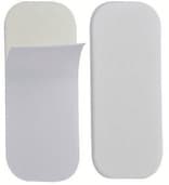 TOPE ADHESIVO RECTANG. BLANCO -  BLISTER X 12