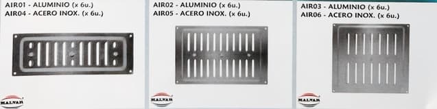 AIREADOR CHICO ALUMINIO (26 X 9 CM) P/ BAÑO
