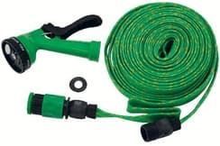 SET MANGUERA PLANA 1/2` X 20 MTS. C/ PISTOLA Y ACOPLES
